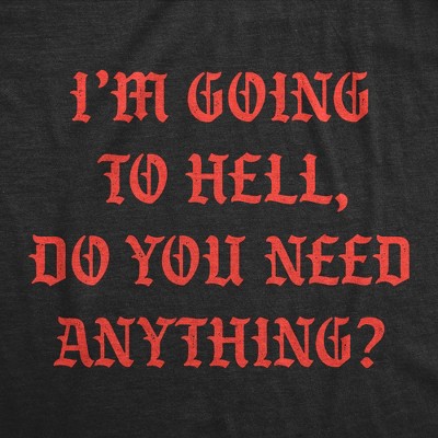Мужские футболки Crazy Dog T-Shirts, Inc. Mens Funny T Shirts Im Going to Hell Do You Need Anything Sarcastic Novelty Tee for Men - Crazy Dog Men's T Shirt For Halloween Season Black XXL — фото 2
