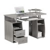 NicBex Home Office Desk 47.25" L Morden Computer Desk with 2 Drawers, Pull Out Keyboard Tray, Wooden Desktop and Legs for Study and Work - 2 of 4