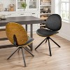 Art Leon Faux Leather and Bentwood Dining Chair, Mid-century Modern, Metal Legs, Black Finished - 2 of 4