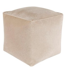 Mark & Day Tearia 16"H x 16"W x 16"D Modern Pouf - 1 of 4