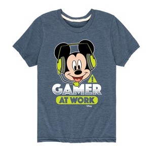 Boys' - Disney - Gamer At Work Short Sleeve Graphic T-Shirt - 1 of 4