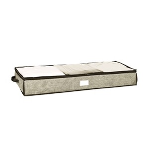 Simplify 40" Under the Bed Storage Box Black: Polypropylene Utility Storage with Handles, 4320 Volume, 40x18x6 - 1 of 4