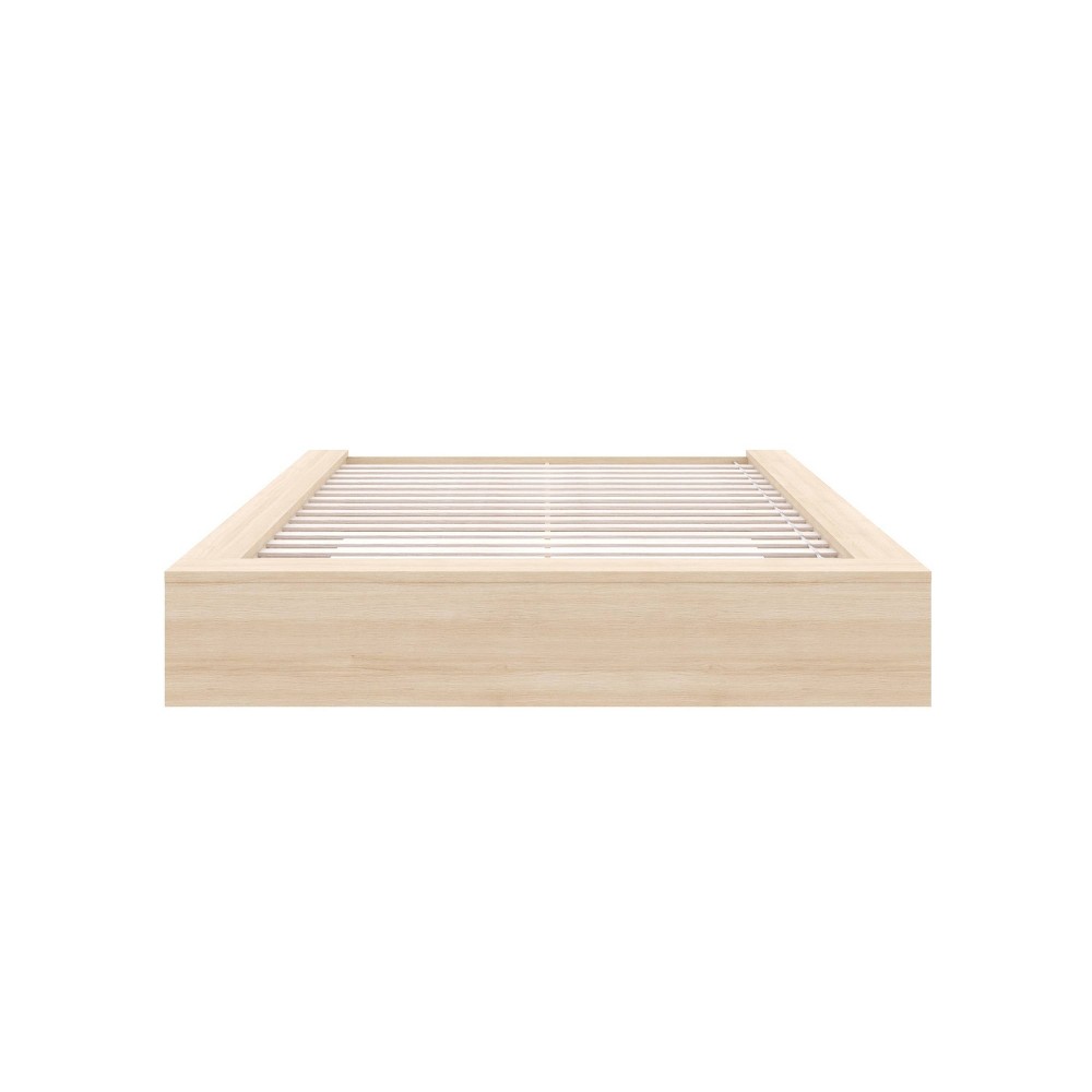 Photos - Bed Nexera Queen James Platform  Natural Blonde: Engineered Oak Finish, Min