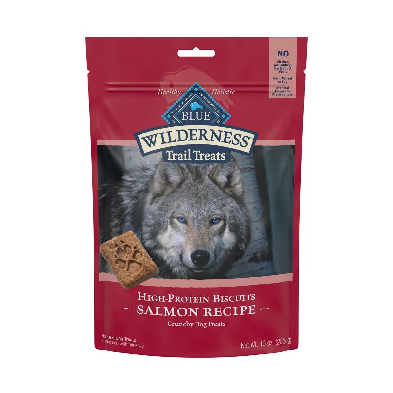 Blue Buffalo Wilderness Trail Treats High Protein Grain-Free Crunchy Dog Treats Biscuits Salmon Recipe, 1 of 7