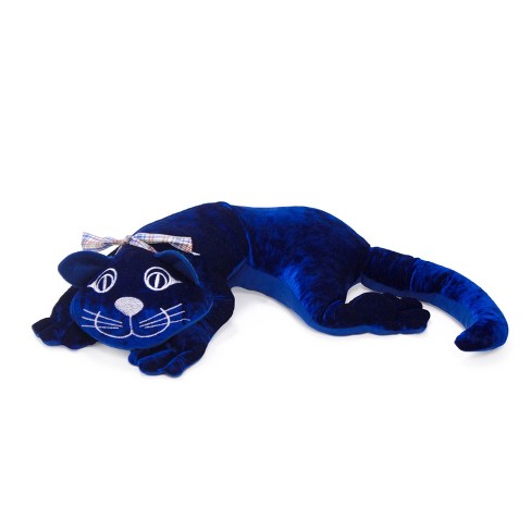 Blue stuffed deals cat