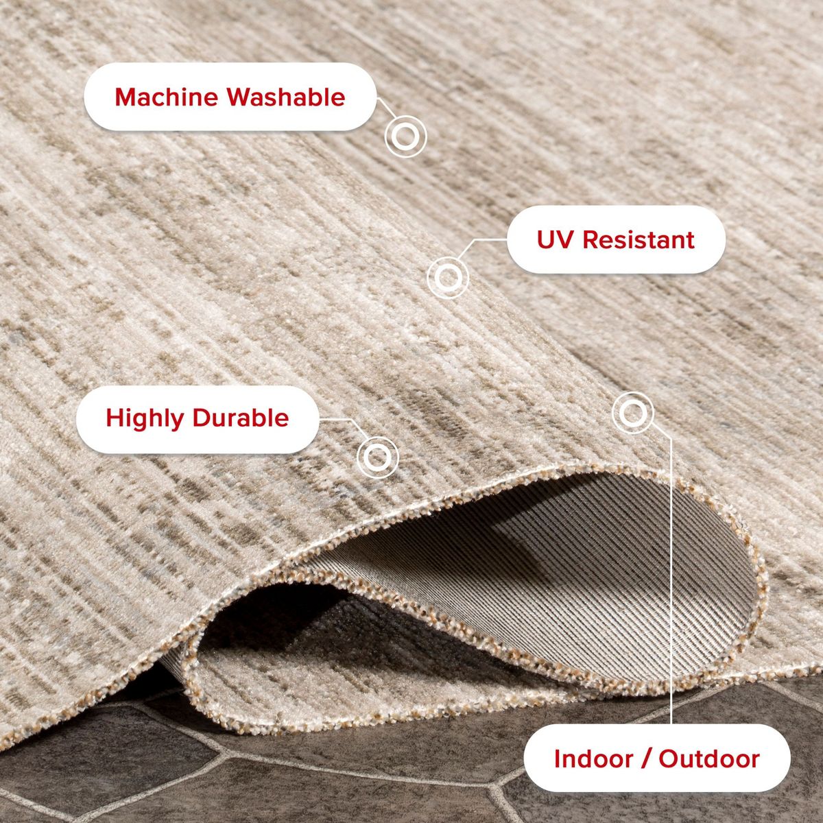 Nuloom Lotus Vintage Machine Washable Pet Friendly Indoor/Outdoor Area Rug - thumbnail 10