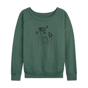 Women's - Instant Message - Clover Patch St. Patrick's Day Lightweight French Terry Slouchy - 1 of 4