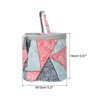 Unique Bargains Portable Crochet Knitting Sewing Craft Yarn Storage Bag Blue Geometry 5.12" x 5.51" - 2 of 4