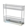 Glidez Multipurpose Chrome-Plated Steel Pull-Out/Slide-Out Storage Organizer for Under Cabinet Use - 2-Tier Design - Chrome - 4 of 4