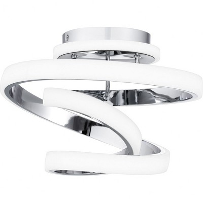 Quoizel Lighting Aviva 1 - Light Semi-Flush Mount in  Polished Chrome