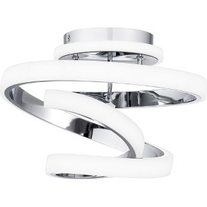 Quoizel Lighting Aviva 1 - Light Semi-Flush Mount in  Polished Chrome - 1 of 4