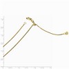 Black Bow Jewelry 1mm 14k Yellow Gold Adjustable Diamond Cut Wheat Chain Necklace - 2 of 4