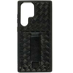 Walli Cases Black Weave Phone Case with Wallet and Finger Strap - 1 of 4
