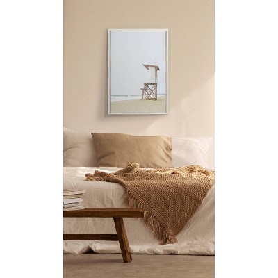 Sylvie Coastal Beach Lifeguard Tower Canvas Print, 36x27