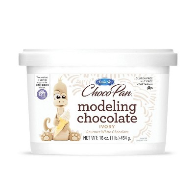  Satin Ice ChocoPan Deep Brown Modeling Chocolate, 1 Pound
