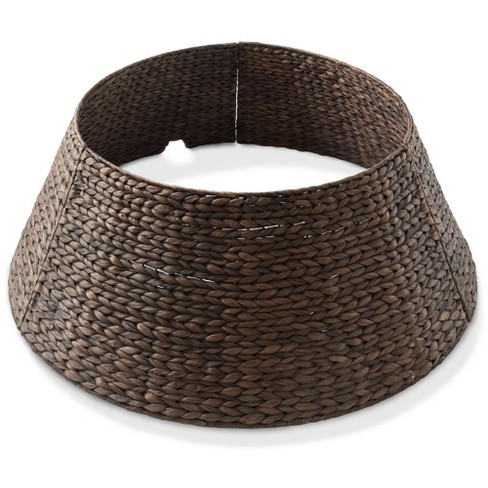 Casafield Water Hyacinth Christmas Tree Collar, Woven Tree Base Cover with Cord Cut Out - image 1 of 4