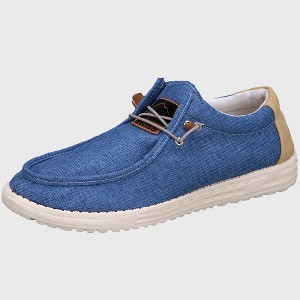 Alpine Swiss Flynn Mens Boat Shoes Casual Slip On Moccasin Loafers Sailing Deck Shoe So Light It Floats On Water - 1 of 4