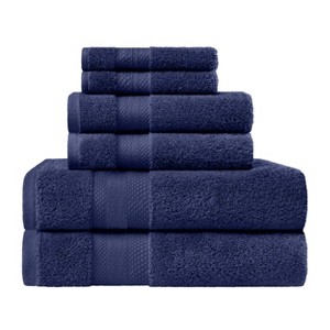 Luxury Cotton Heavyweight Solid Plush Towel Set by Blue Nile Mills - 1 of 4