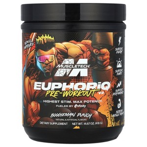MuscleTech EuphoriQ® Pre-Workout V2, Boogieman Punch, 14.67 oz (416 g) - 1 of 2