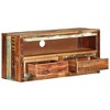 vidaXL TV Stand 34.6 in.x11.8 in.x15.7 in. Solid Wood Reclaimed - 4 of 4