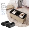 StorageBud Storage Ottoman for Bedroom End of Bed, Velvet Storage Bench, Large Storage Ottoman Bench, Entryway Bench with Storage - 4 of 4