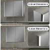Medicine Cabinet with LED Mirror,Surface or Recessed Mount,Defogger,Memory Function,3-Color Lighting,USB&Outlet,Dimmer,and Storage Shelf - 4 of 4