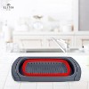Colander collapsible, Colander Strainer Veggies/Fruit Strainers, Extendable Handles Colander, Folding Strainer for Kitchen - by ELITRA HOME, Red - 3 of 4