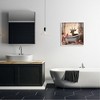 Stupell Industries Fawn in Rose Filled Tub Black Framed Giclee Art - 2 of 4