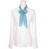 INSPIRE CHIC Women Pleated Pure Chiffon Long Solid Color Semi Sheer Stretchy Neck Scarves 1Pc - 2 of 4