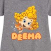 - Bubble Guppies - Deema Graphic Short Sleeve Fleece Dress - 2 of 4
