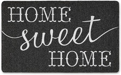 J&V TEXTILES "Home Sweet Home" Outdoor Rubber Doormat 18" x 30"