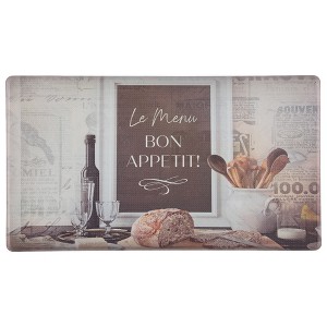J&V TEXTILES Kitchen Runner Rugs Anti-Fatigue mats,,Non Slip Waterproof Ergonomic Comfort Mat for Kitchen, Floor Home, Office, Sink, Laundry - 1 of 3