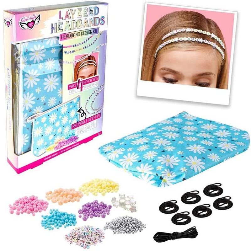 Fashion Angels Fashion Angels Layered Headband Design Kit With Keeper Pouch, 1 of 5