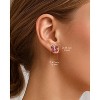 Molenia Birthstone Butterfly Earrings for Women：925 Sterling Silver Stud Dainty Cute Gifts for Girls Daughter Friend Birthday Graduation Christmas - 2 of 4