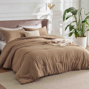 BAGOKIE 3-Piece Bed in a Bag Comforter Set - 1 of 4