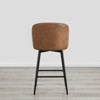 Spruce&Spring Counter Height Swivel Barstool with Metal Legs Set - 4 of 4