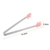 Unique Bargains Stainless Steel Silicone Tips Hand Shape Kitchen Cooking Food Tongs - 2 of 4