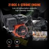 VEVOR Gas Pressure Washer, 3600 PSI 2.6 GPM, Gas Powered Pressure Washer with Copper Pump, Spray Gun and Extension Wand, Black - 4 of 4