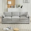 Whisen 89" Cozy Upholstered 3-seater Sofa Oversized Comfy Cloud Sofa Double Cushion - 4 of 4