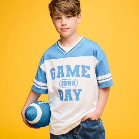 Детские футболки Cat & Jack Boys' Mesh Jersey T-Shirt - Cat & Jack™ Blue M