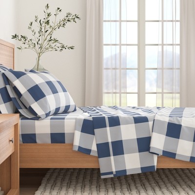 100% Cotton Printed Flannel Sheet Set - Great Bay Home