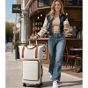 Carry On Front Open Luggage With Laptop Compartment, Airline Approved With Spinner Wheels,TSA Lock, Includes Toiletry Bag - 2 of 4