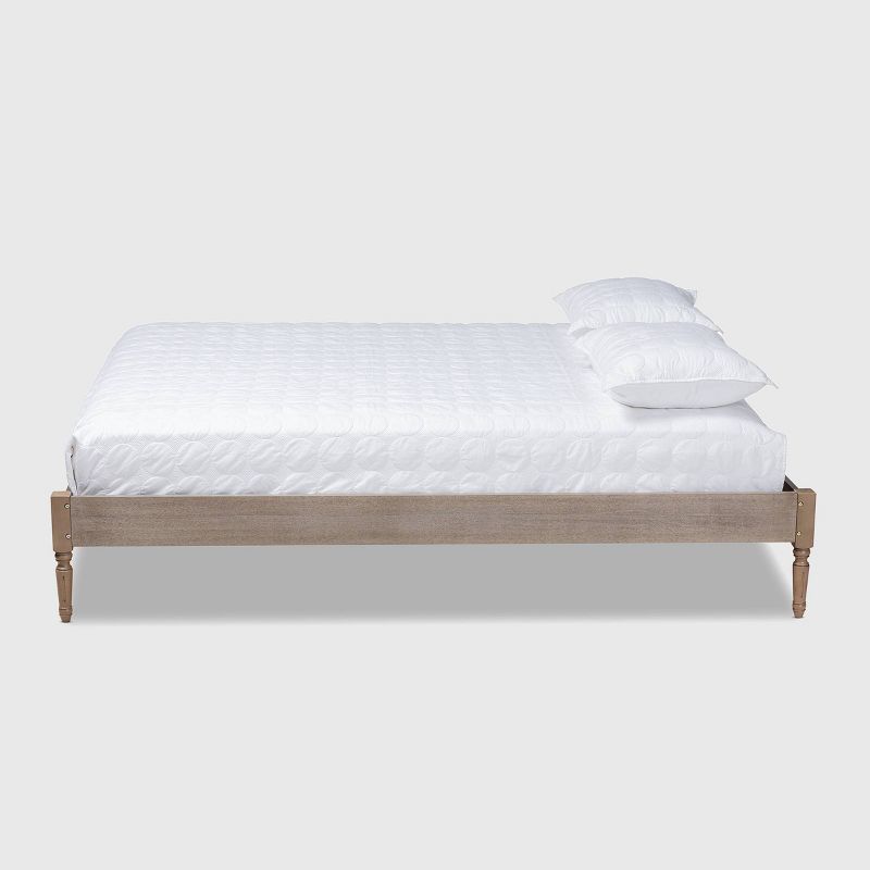 Colette French Bohemian Wood Platform Bed Frame - Baxton Studio, 3 of 10