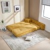Modular Chaise Lounge Freely Combinable Sleeper Sofa Bed Daybed Lazy Sofa Couch, Space-saving, Chenille Upholstered-ModernLuxe - 3 of 4