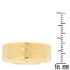Steeltime Ladies 18kt gold plated 'hail mary' prayer ring. Size: 6-9 - 3 of 4