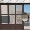 VisioGear Canopies and Gazebos, Patio Grill Canopy with with Detachable Windows, Gazebo Sun Room with 2 Doors, Brown, 191.16"*139.8"*100.32" - 4 of 4