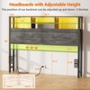 Aheaplus Storage Headboard with Power Outlets & Led Lights, Height Adjustable, Reversible Headboard - 3 of 4