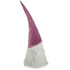 Northlight Lighted Gnome with Beard and Pointy Hat Christmas Decoration - 17" - Mauve - 2 of 3