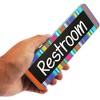 Bright Creations 6-Pack Magnetic Hall Passes for Classroom, Double Sided, Includes Library, Hall, Office, Nurse, Restroom (6.75 x 2.25) - 2 of 4