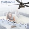 Airsurfer 48-inch Wood 5-Blade Crystal Fandelier Ceiling Fan with Remote and Light - 3 of 4
